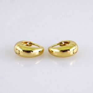 Women Earrings/ Aretes Dama/ Plain/ 14k Real Color/// E1625