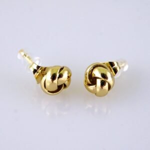 Women Earrings/ Aretes Dama/ Plain/ 14k Real Color/ Stainless Steel// E1642