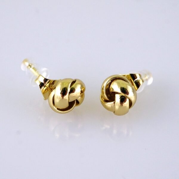 Women Earrings/ Aretes Dama/ Plain/ 14k Real Color/ Stainless Steel// E1642
