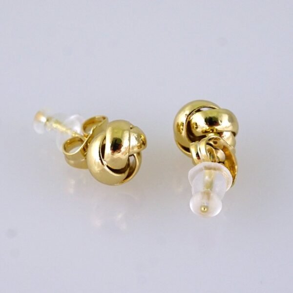 Women Earrings/ Aretes Dama/ Plain/ 14k Real Color/ Stainless Steel// E1642 - Image 2