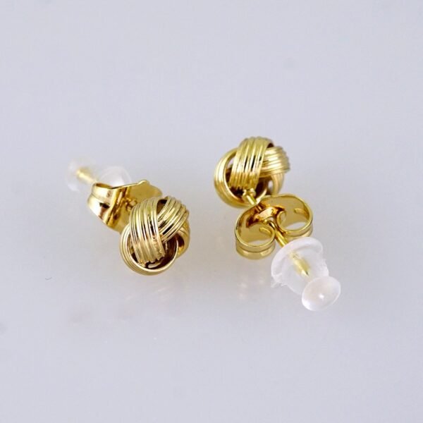 Women Earrings/ Aretes Dama/ Zircon Stone/ 14k Real Color/ Stainless Steel// E1643 - Image 2