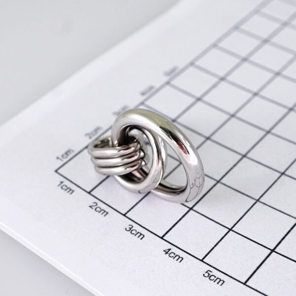 Women Earrings/ Aretes Dama/ Plain/ Silver Color/ Stainless Steel// E1646 - Image 3