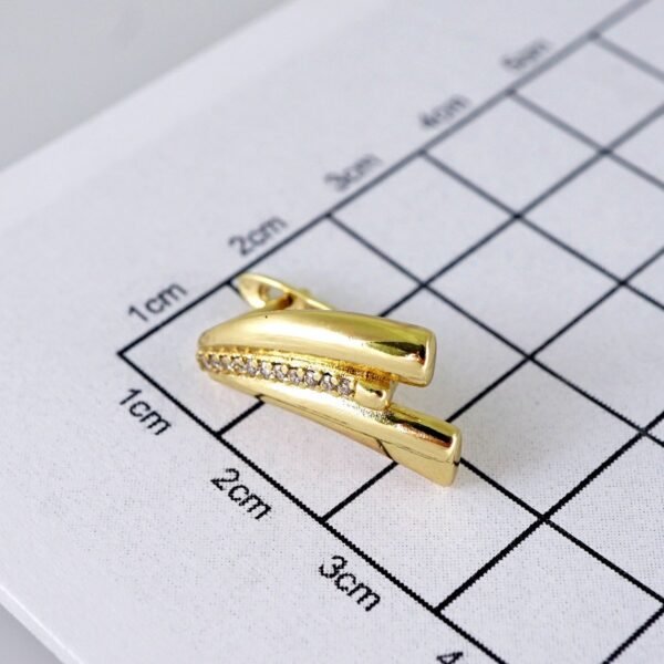 Women Earrings/ Aretes Dama/ Zircon Stone/ 14K Real Color/ Stainless Steel// E1653 - Image 3
