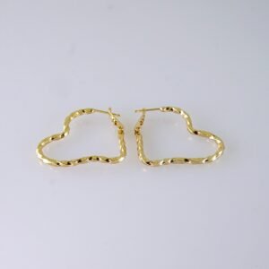 Women Earrings/ Aretes Dama/ Plain/ 14K Real Color/ Stainless Steel// E1659