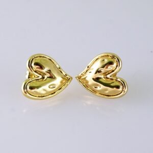Women Earrings/ Aretes Dama/ Plain/ 14K Real Color/ Stainless Steel// E1660