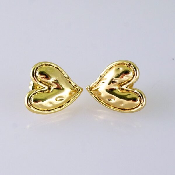 Women Earrings/ Aretes Dama/ Plain/ 14K Real Color/ Stainless Steel// E1660