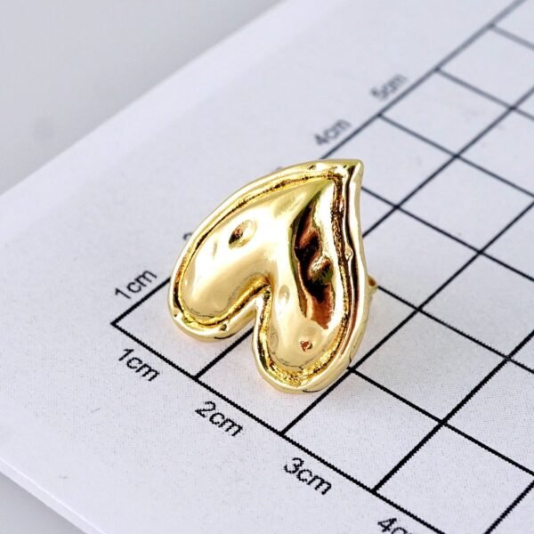 Women Earrings/ Aretes Dama/ Plain/ 14K Real Color/ Stainless Steel// E1660 - Image 3