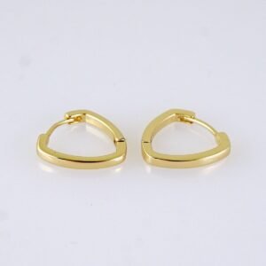 Women Earrings/ Aretes Dama/ Plain/ 14K Real Color/ Stainless Steel// E1666