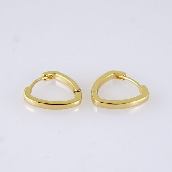 Women Earrings/ Aretes Dama/ Plain/ 14K Real Color/ Stainless Steel// E1666