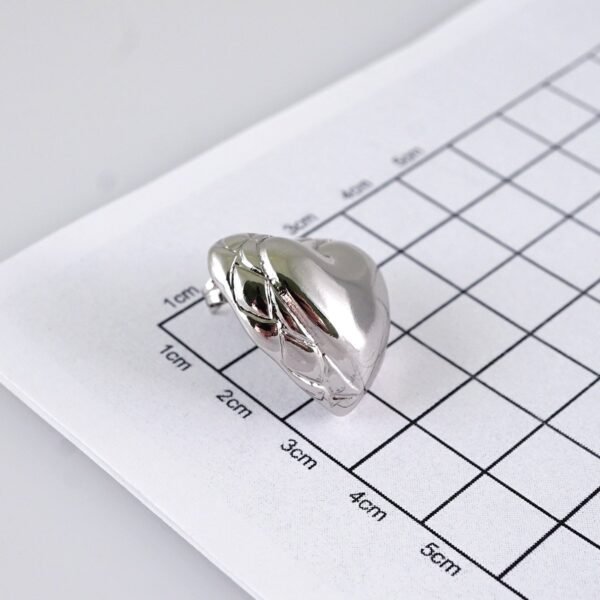 Women Earrings/ Aretes Dama/ Plain/ Silver Color/ Stainless Steel// E1668 - Image 3