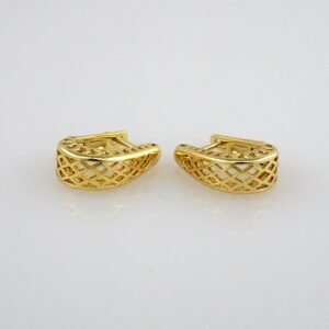 Earrings Woman/ Aretes Dama/  Zircon Stone/  14k Real Color// E280