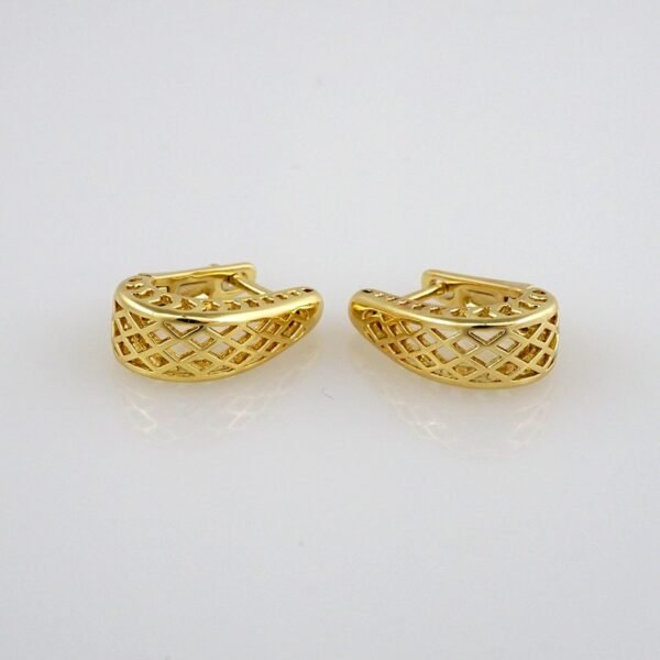 Earrings Woman/ Aretes Dama/  Zircon Stone/  14k Real Color// E280