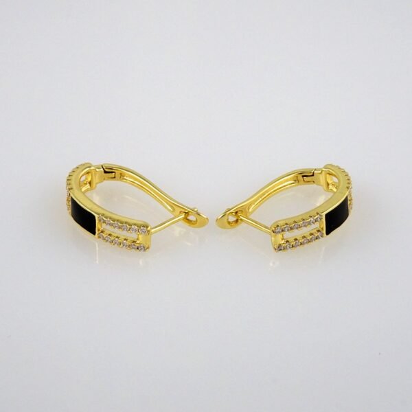 Earrings Woman/ Aretes Dama/  Zircon Stone/  14k Real Color// E288