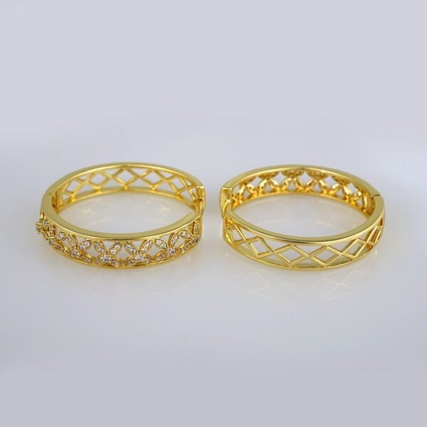 Earrings Woman/ Aretes Dama/  Zircon Stone/  14k Real Color// E295 - Image 2