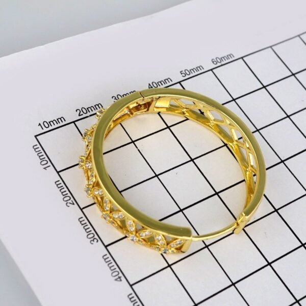 Earrings Woman/ Aretes Dama/  Zircon Stone/  14k Real Color// E295 - Image 3