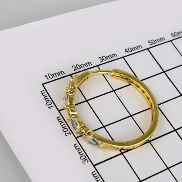 Earrings Woman/ Aretes Dama/  Zircon Stone/  14k Real Color// E300 - Image 3