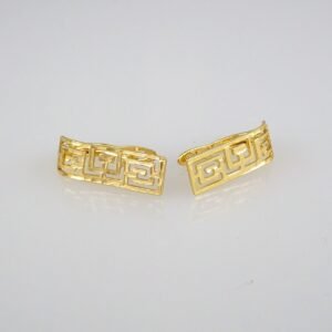 Earrings Woman/ Aretes Dama/  Zircon Stone/  14k Real Color// E310