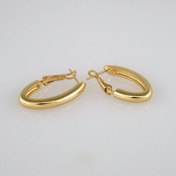 Earrings Woman/ Aretes Dama/  Zircon Stone/  14k Real Color// E329 - Image 2
