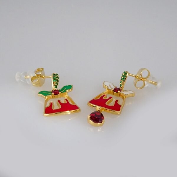 Earrings Woman/ Aretes Dama/  Plain/  14k Real Color// E381