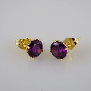 Women Earrings/ Aretes Dama/ Zircon Stone/ 14k Real Color// E434