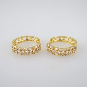 Women Earrings/ Aretes Dama/ Zircon Stone/ 14k Real Color// E443