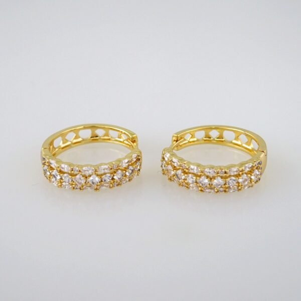 Women Earrings/ Aretes Dama/ Zircon Stone/ 14k Real Color// E443