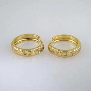 Women Earrings/ Aretes Dama/ Plain/ 14k Real Color// E449
