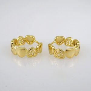 Women Earrings/ Aretes Dama/ Zircon Stone/ 14k Real Color// E453