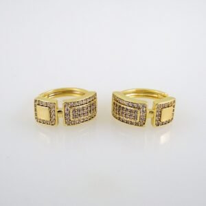 Women Earrings/ Aretes Dama/ Zircon Stone/ 14k Real Color// E457