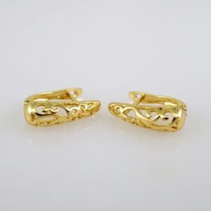 Women Earrings/ Aretes Dama/ Zircon Stone/ 14k Real Color// E458
