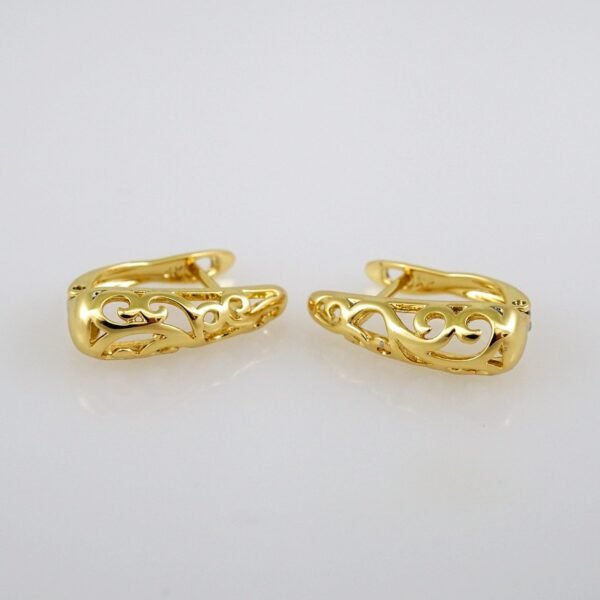 Women Earrings/ Aretes Dama/ Zircon Stone/ 14k Real Color// E458