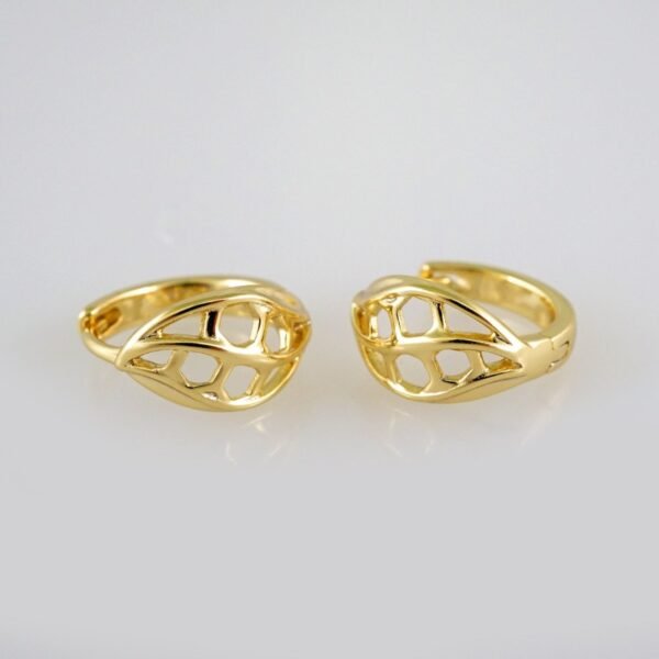 Women Earrings/ Aretes Dama/Zircon Stone/14k Real Color// E474