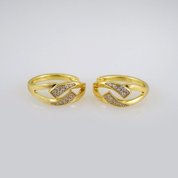 Women Earrings/ Aretes Dama/ Zircon Stone/ 14k Real Color// E501