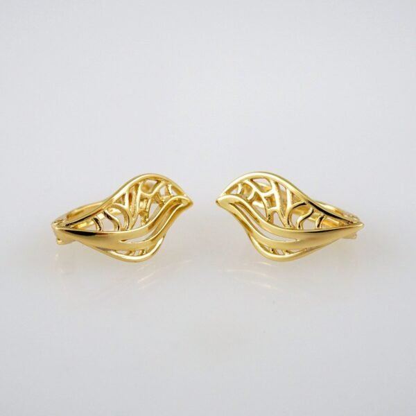 Women Earrings/ Aretes Dama/ Plain/ 14k Real Color// E510