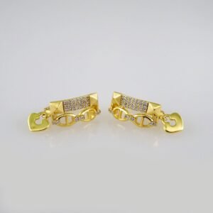 Women Earrings/ Aretes Dama/ Zircon Stone/ 14k Real Color// E520