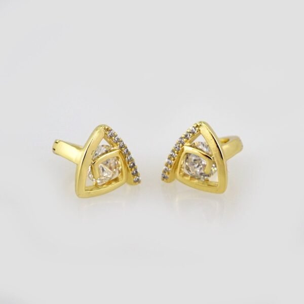 Women Earrings/ Aretes Dama/Zircon Stone/14k Real Color// E523