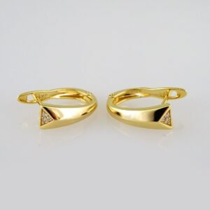 Women Earrings/ Aretes Dama/ Zircon Stone/ 14k Real Color// E535