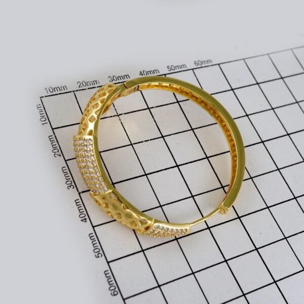 Women Earrings/ Aretes Dama/Zircon Stone/14k Real Color// E604 - Image 3