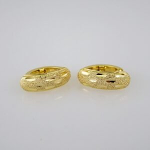 Women Earrings/ Aretes Dama/Plain/14k Real Color// E616