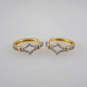 Women Earrings/ Aretes Dama/  Zircon Stone/  14k Real Color// E631