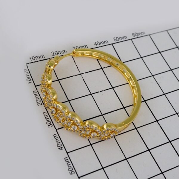 Women Earrings/ Aretes Dama/Zircon Stone/14k Real Color//  E663 - Image 3