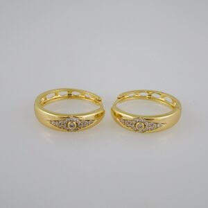 Women Earrings/ Aretes Dama/  Zircon Stone/  14k Real Color// E670
