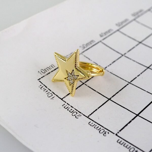 Women Earrings/ Aretes Dama/  Zircon Stone/  14k Real Color// E851 - Image 3