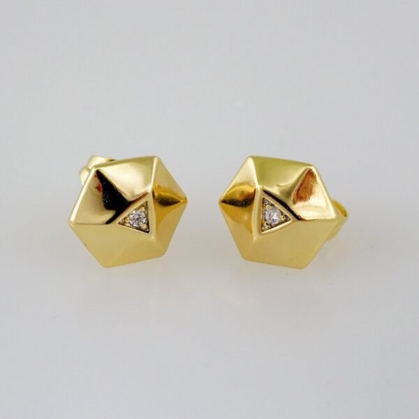 Women Earrings/ Aretes Dama/Zircon Stone/14k Real Color// E917