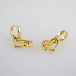 Women Earrings/ Aretes Dama/  Zircon Stone/  14k Real Color// E995