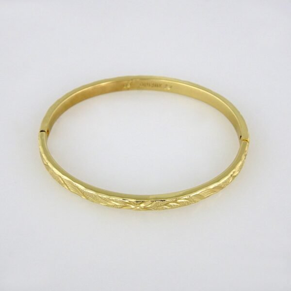 Bangles Woman/ Pulsos Dama/  Plain/  14K Real Color// P00107 - Image 2