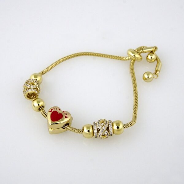 Bracelets Woman/ Pulseras Dama/ Zircon Stone/14K Real Color//P0097 - Image 2