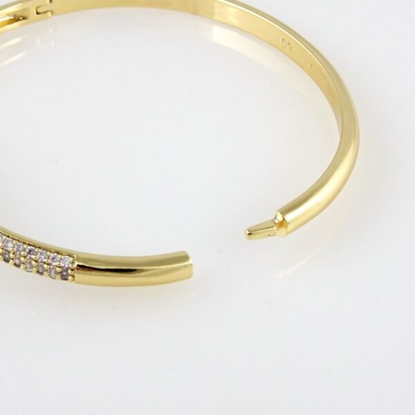 Bangles Woman/ Pulsos Damas/ Zircon Stone/ 14K Real Color// P0120 - Image 3