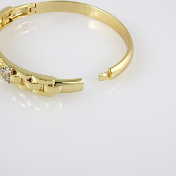 Bangles Woman/ Pulsos Damas/  Zircon Stone/  14K Real Color// P0126 - Image 3