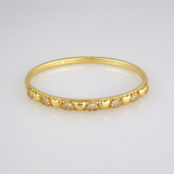 Bangles Woman/ Pulsos Dama/  Zircon Stone/  14K Real Color// P171 - Image 2